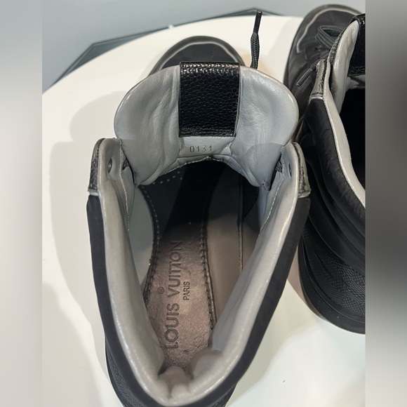 Men’s Pre-loved Louis Vuitton Ace Dalmier Luxury Hi-top Sneakers. 6.5 US - Picture 4 of 9